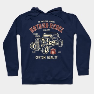 American Hotrod Rebel Black Death Custom Quality Car Hoodie